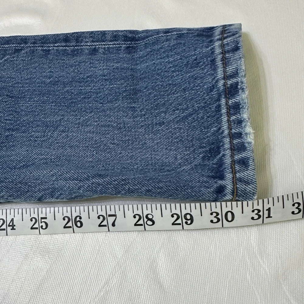 Levi's 501 150th Anniversary Selvedge Jeans Womens 23 x 32 Distressed Button Fly